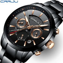 Load image into Gallery viewer, CRRJU Watch Men Waterproof