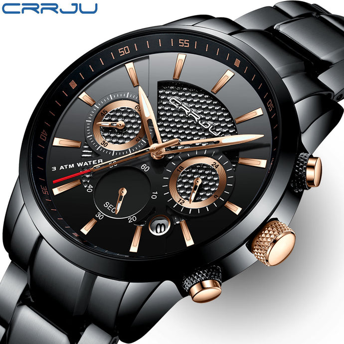 CRRJU Watch Men Waterproof