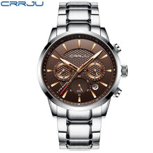 Load image into Gallery viewer, CRRJU Watch Men Waterproof