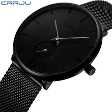 Load image into Gallery viewer, CRRJU Watch Men Full Steel