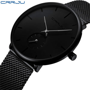 CRRJU Watch Men Full Steel