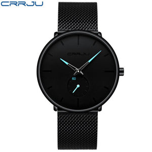 CRRJU Watch Men Full Steel