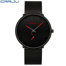 Load image into Gallery viewer, CRRJU Watch Men Full Steel