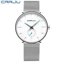 Load image into Gallery viewer, CRRJU Watch Men Full Steel