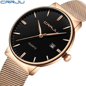 CRRJU Watch Men Military Wristwatch