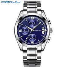 Load image into Gallery viewer, CRRJU Watch Men Chronograph Sport