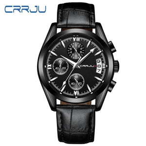 CRRJU Watch Men Chronograph Sport