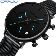 Load image into Gallery viewer, CRRJU Watch Men Relogio Masculino