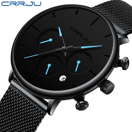 CRRJU Watch Men Relogio Masculino