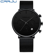 Load image into Gallery viewer, CRRJU Watch Men Relogio Masculino